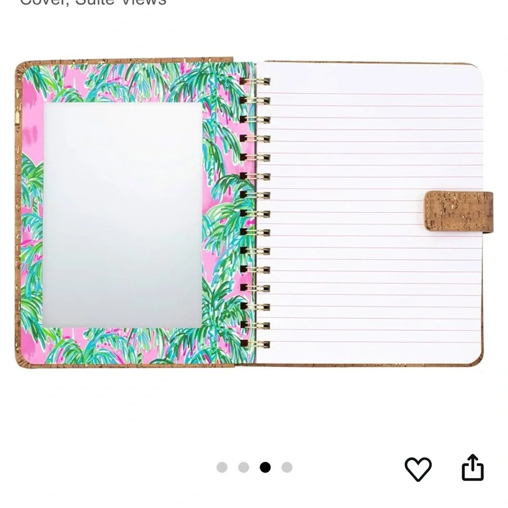Lilly Pulitzer Cork Textured Planner Cover as is